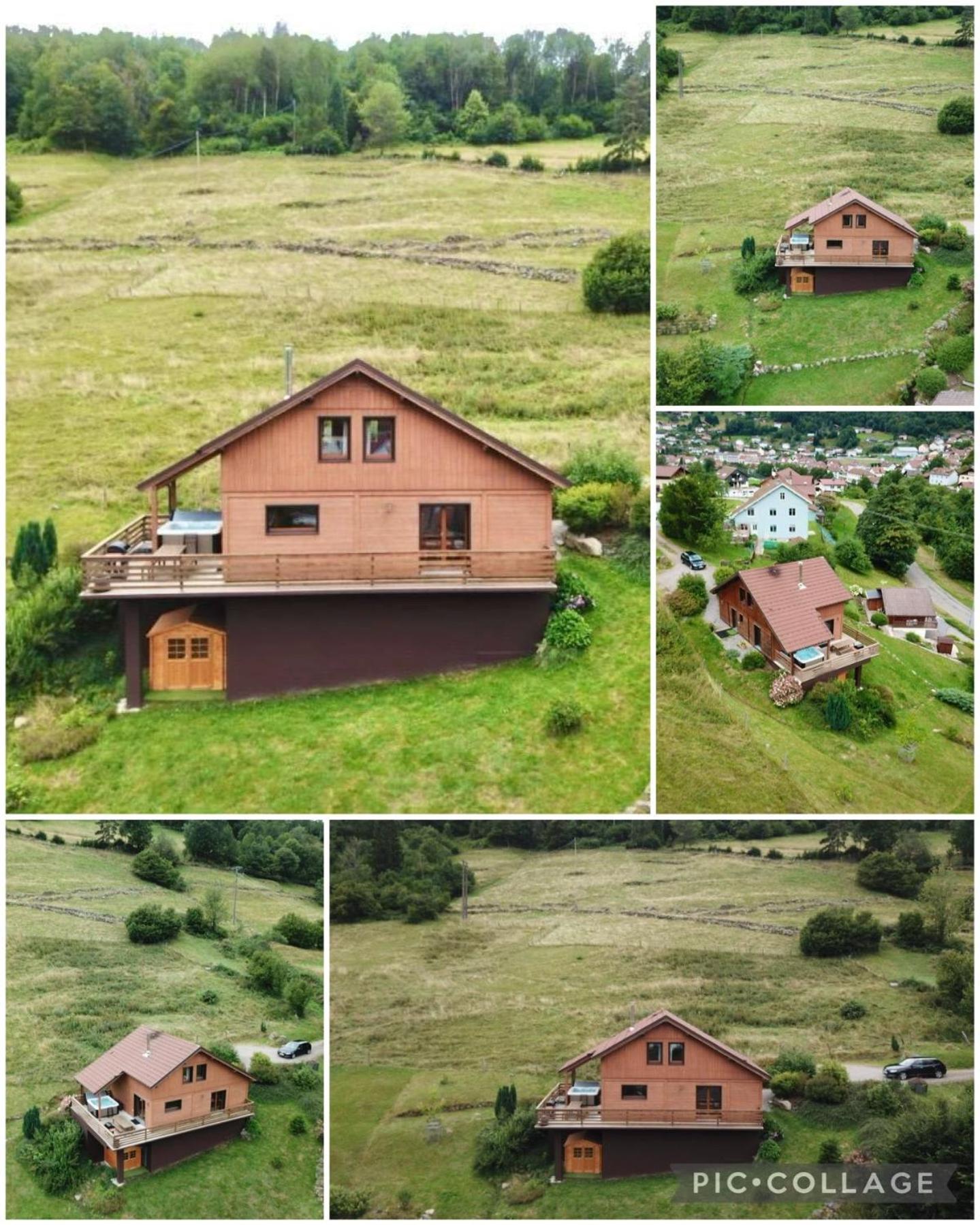 Chalet Casa de Monzel with 6-Person Jacuzzi&Panoramic View La Bresse Exterior foto