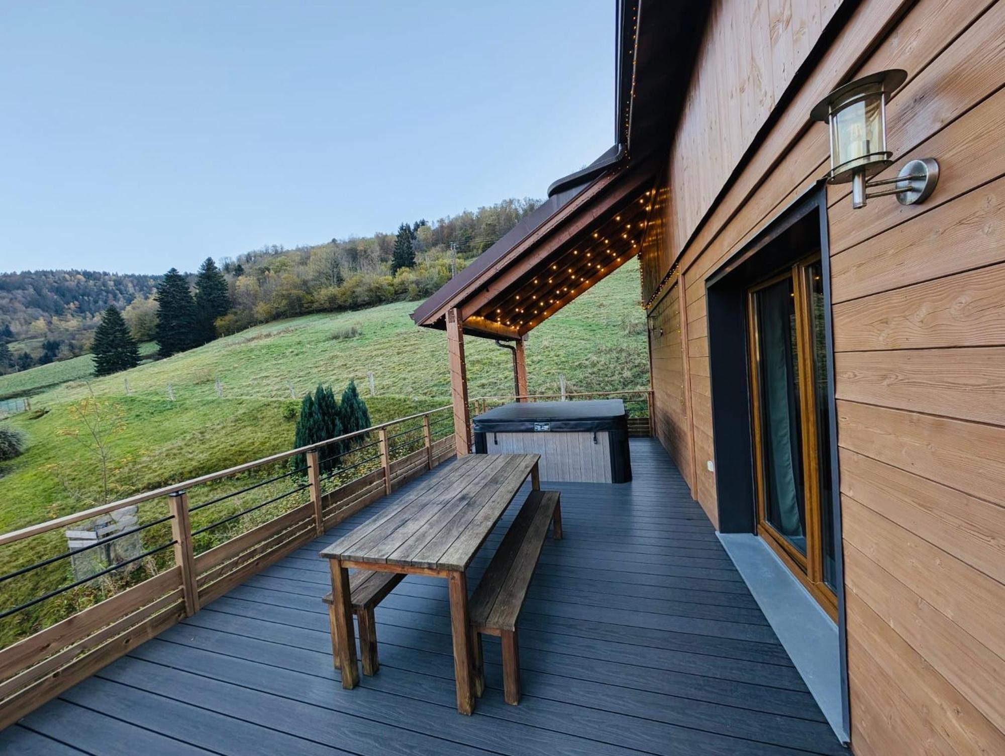 Chalet Casa de Monzel with 6-Person Jacuzzi&Panoramic View La Bresse Exterior foto